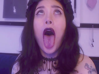 Sloppy gothic ahegao