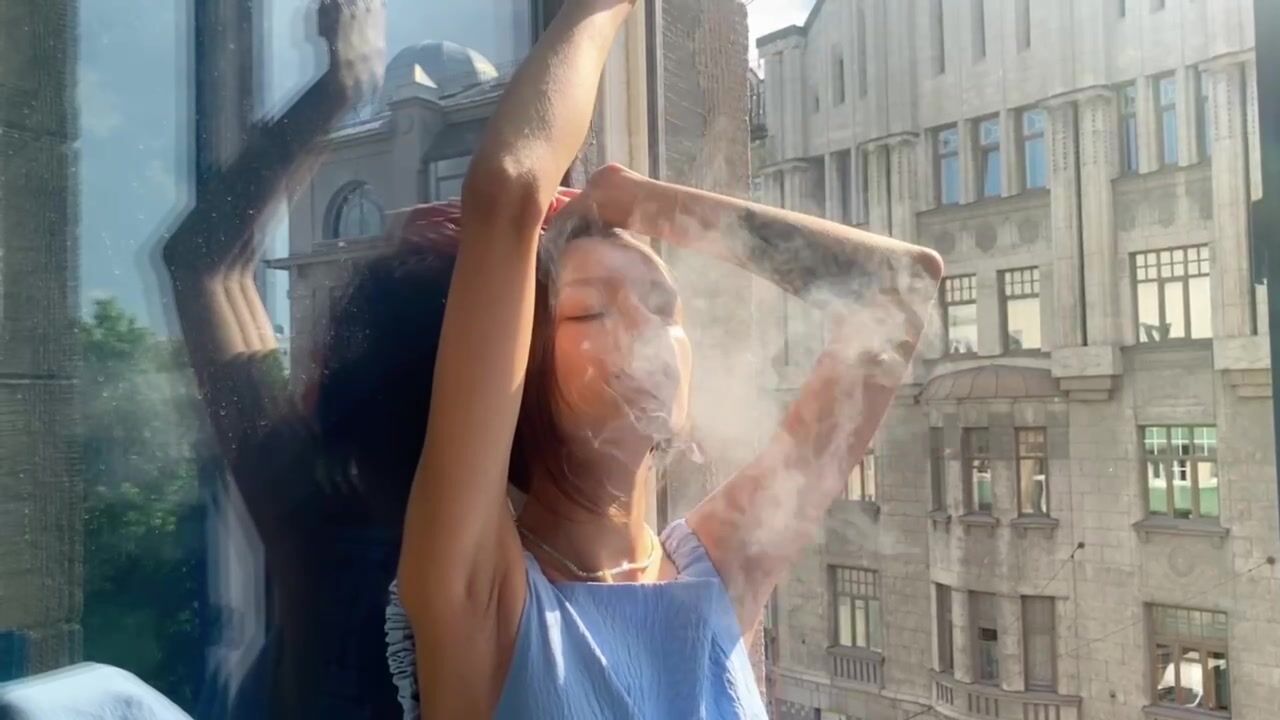 Smoking, armpits, window aesthetics