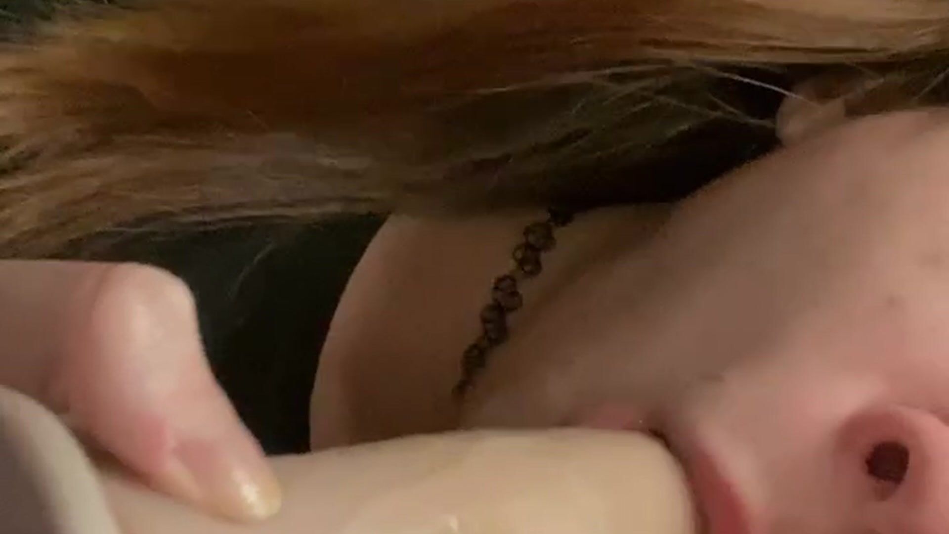 Me sucking a dildo