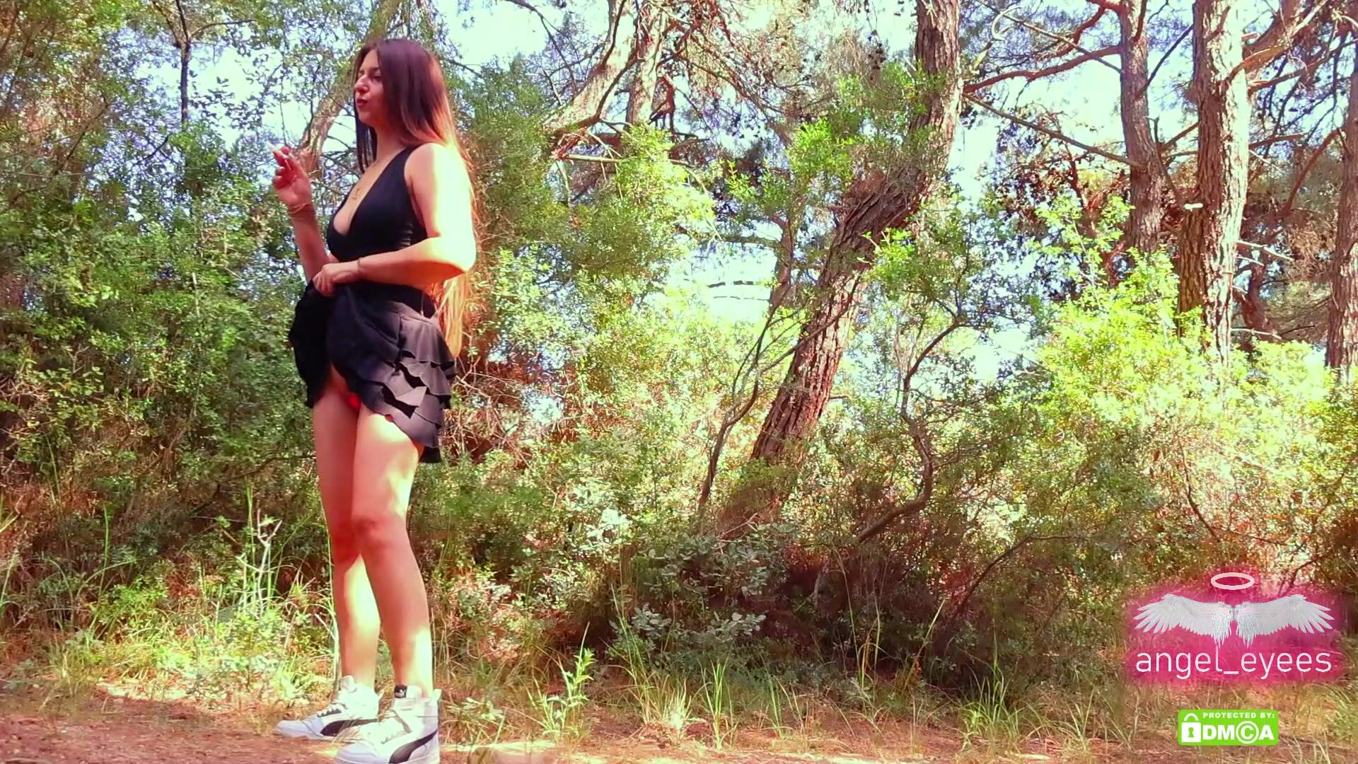 🌳Forest broadcast, sports shoes, black skirt, Under skirt  #part 950🌳