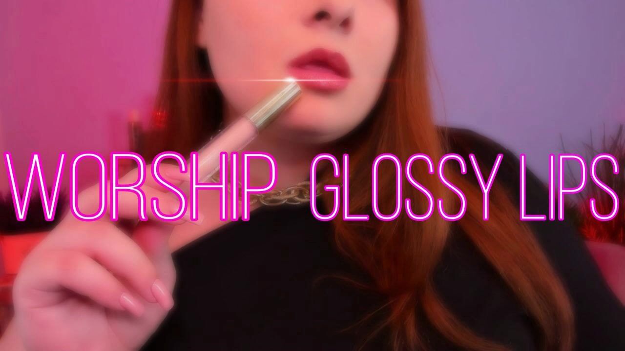 A seductive video to worship my glossy lips! Pay tribute and enjoy 💸