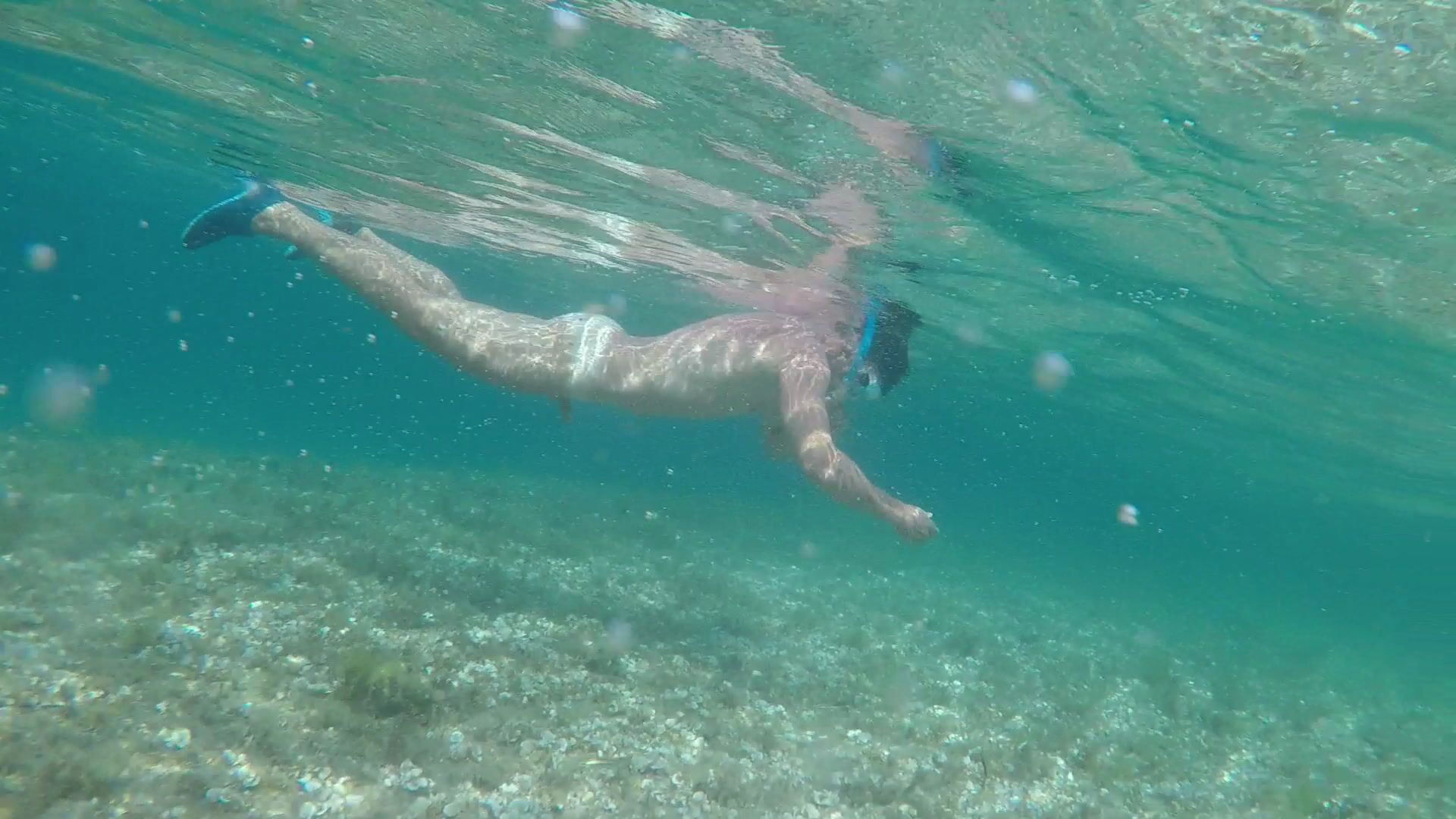 Swimming and snorkeling naked...I love that feeling.