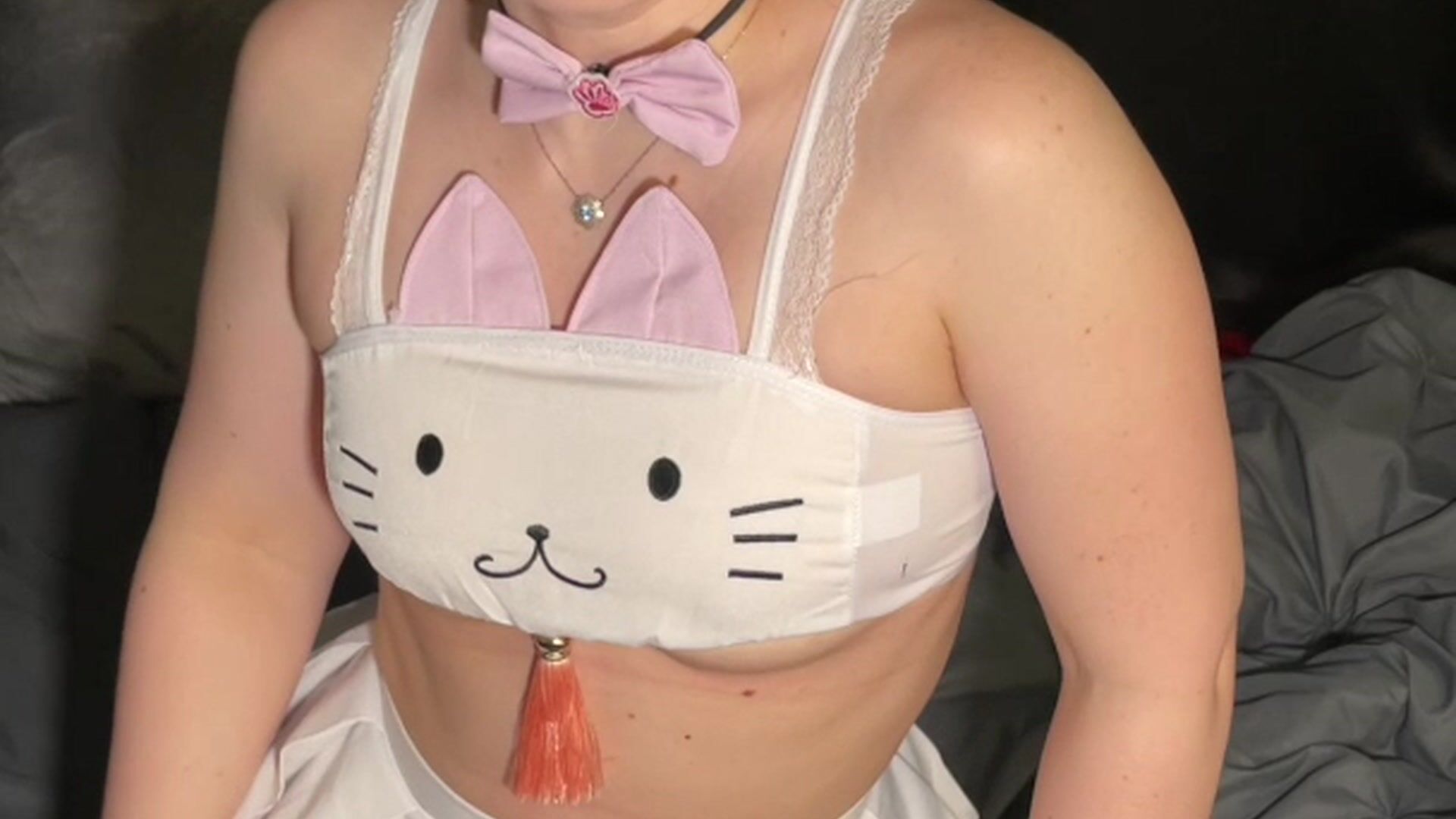 ❤ Full: dirty talk strip hello kitty outfit