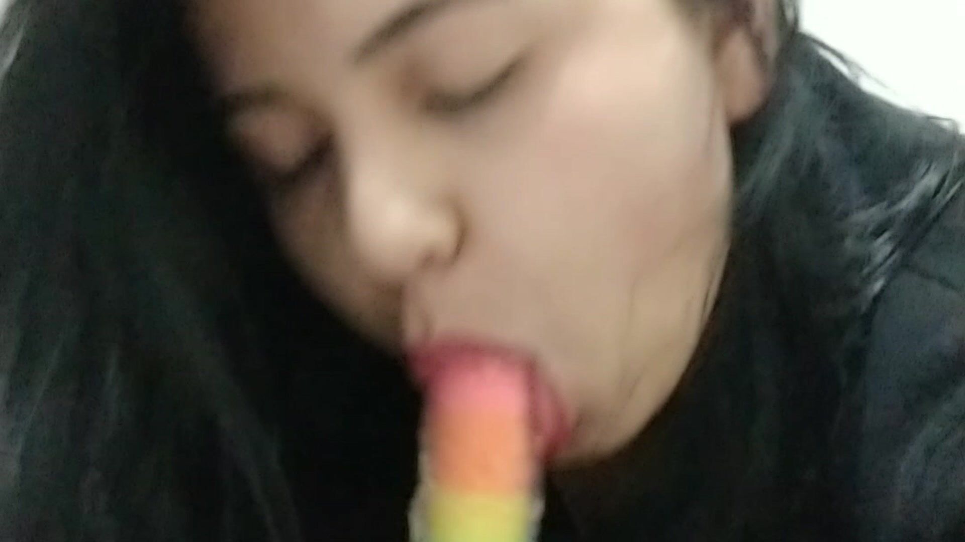 SUCK DILDO MORE SALIVA