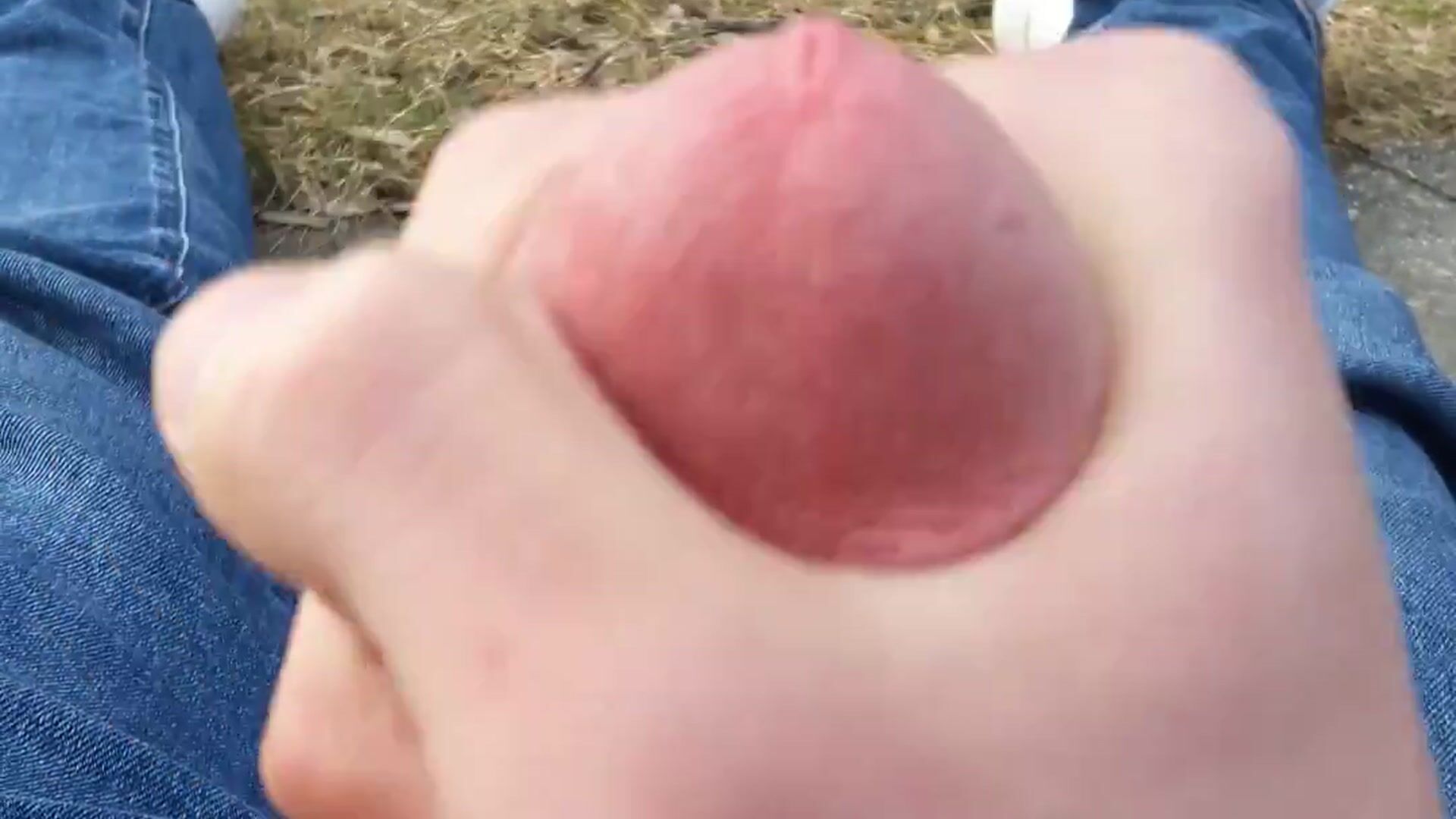 Cumshot outdoor Nature