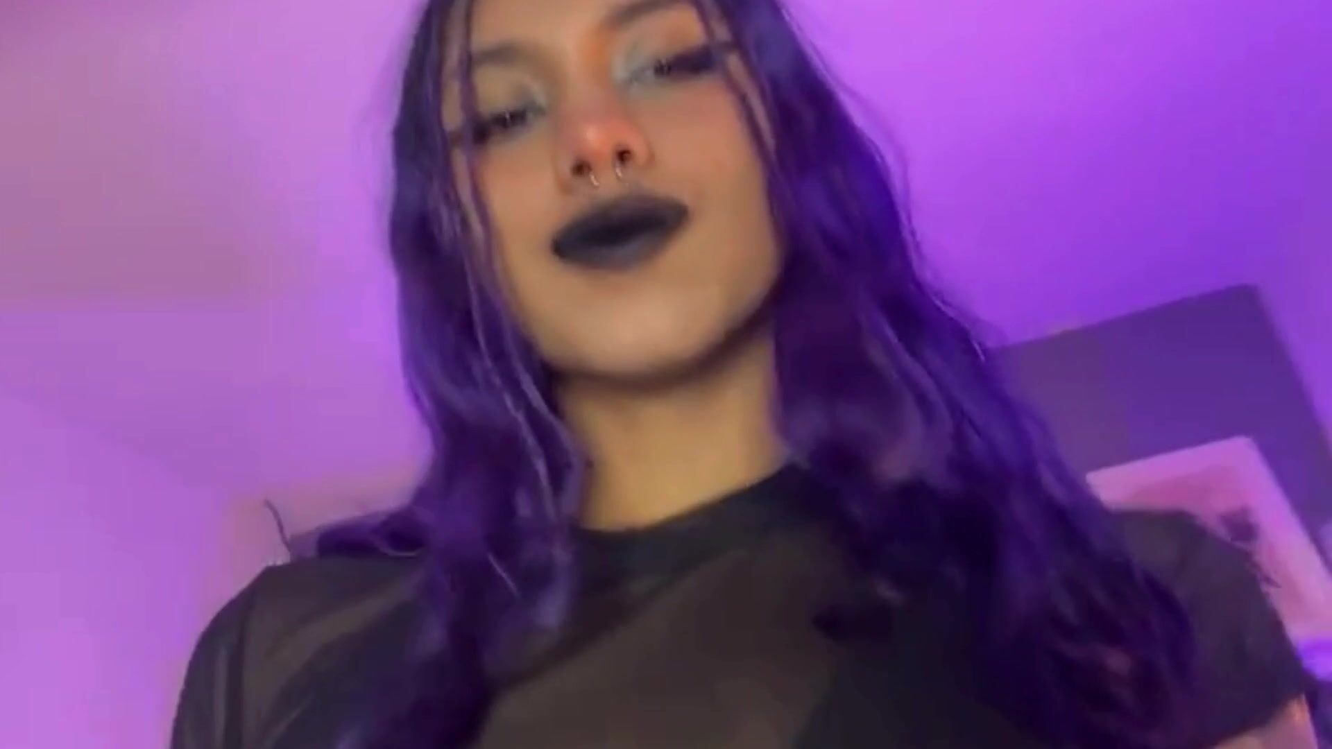 Beautiful purple girl