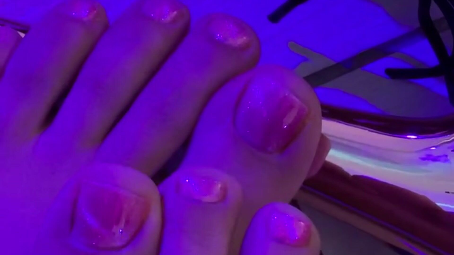 pink pedicure