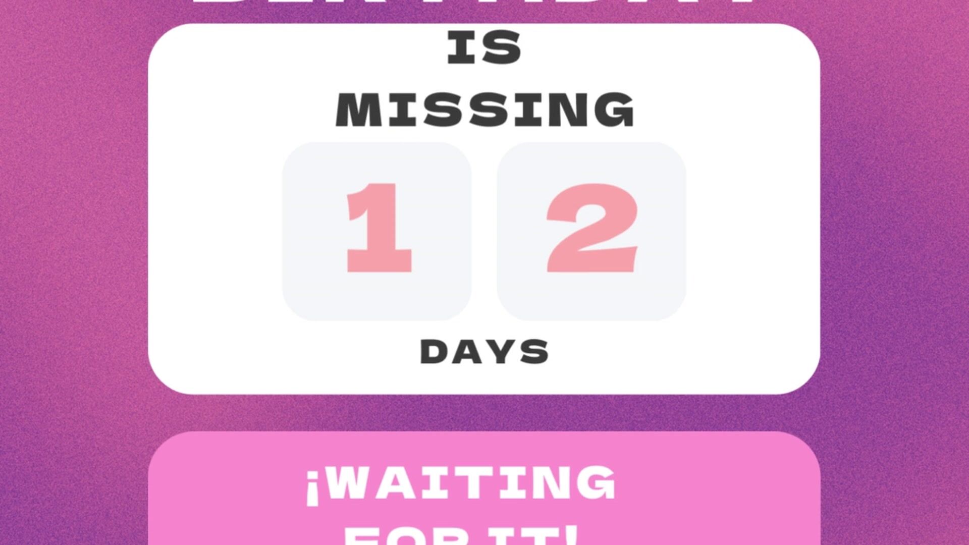 12 days left!!