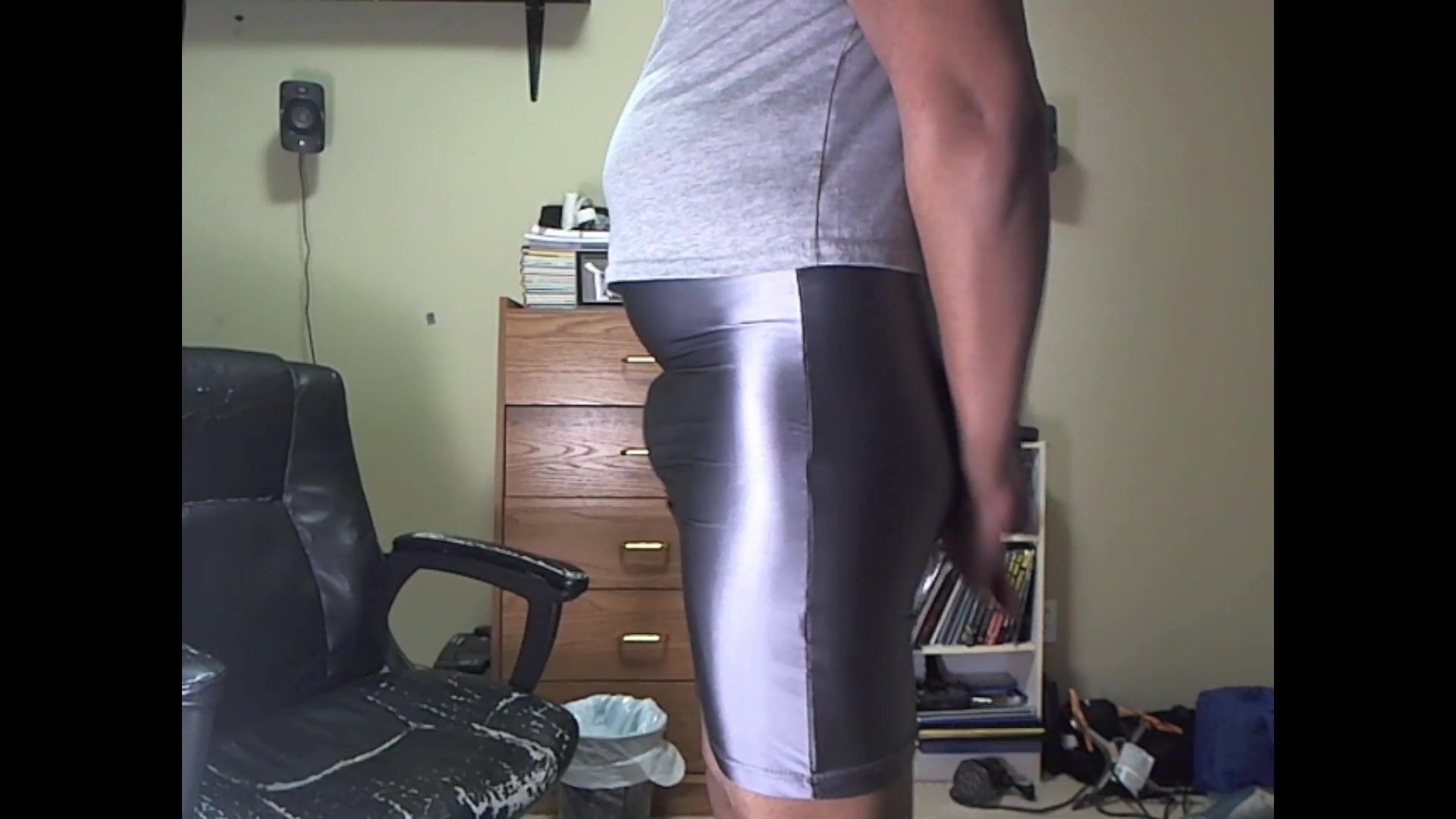 Silver Spandex skirt free