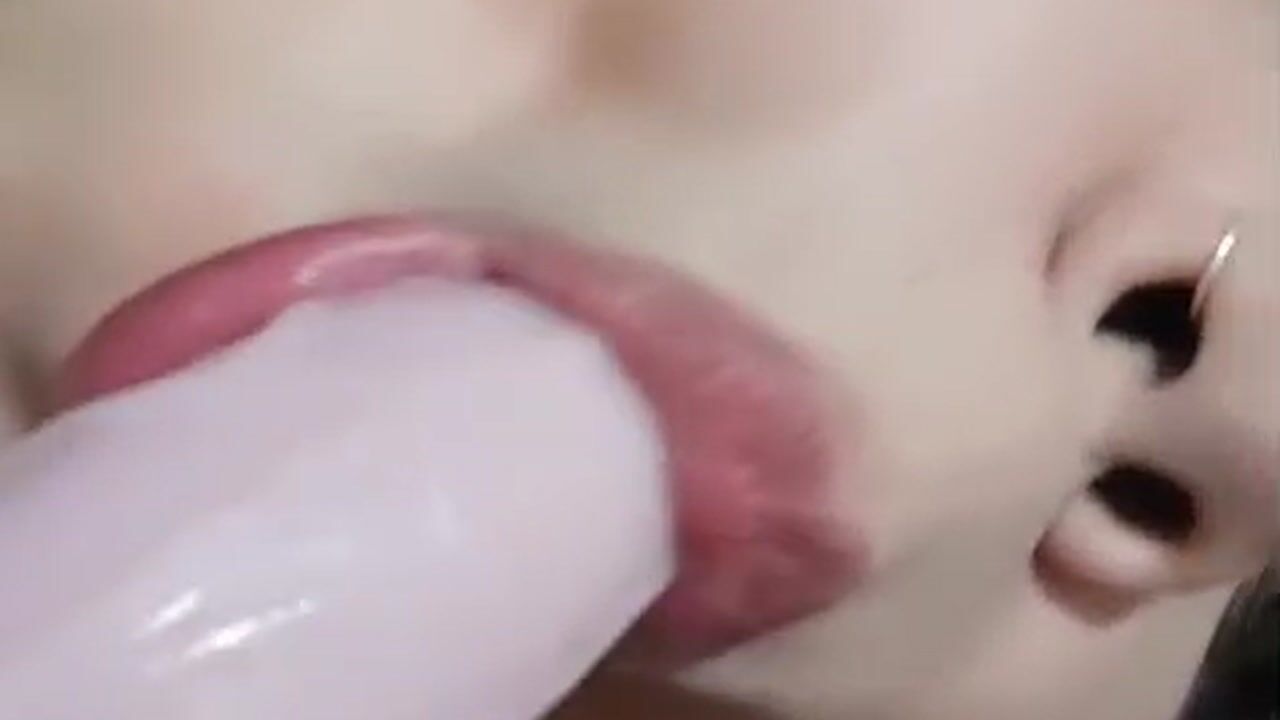 suck dildo and face too