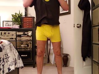 Getting undressed tonight.  Bright yellow underwear! - video by theclubist111 cam model