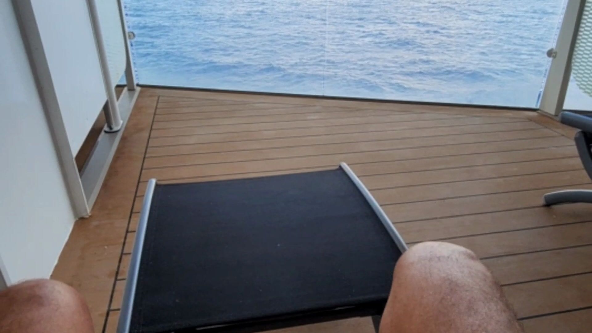 Bouncing leg with Hard cock on ship balcony! - video by theclubist111 cam model