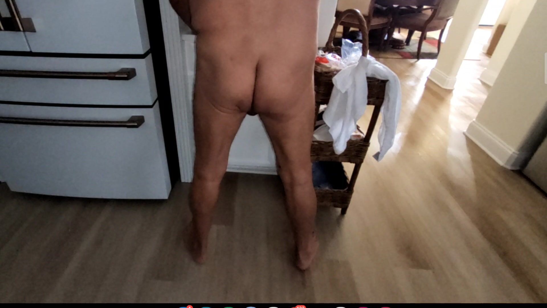 Ass in kitchen