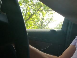 Driving with Cock out