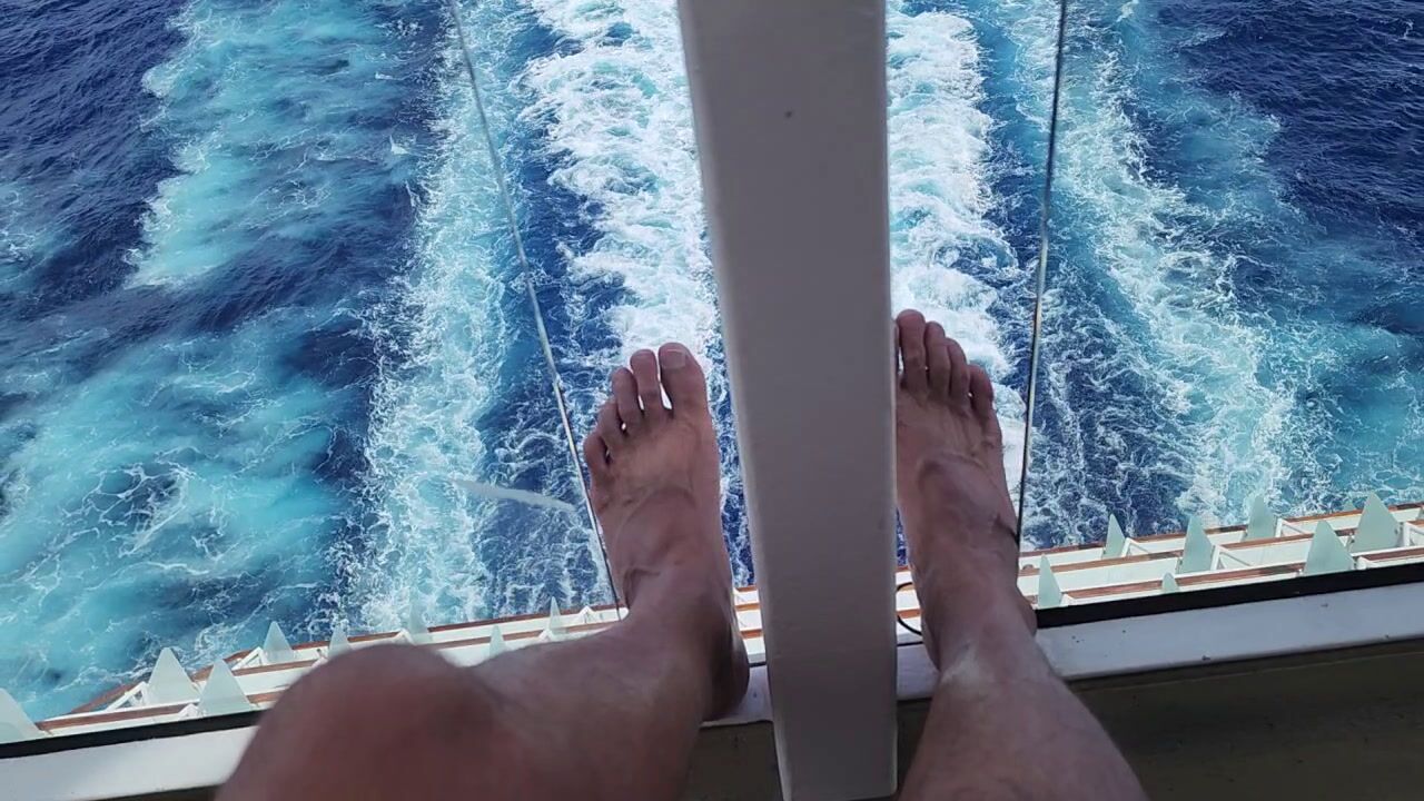 Cruise ship and my feet rear deck April 2023! - video by theclubist111 cam model