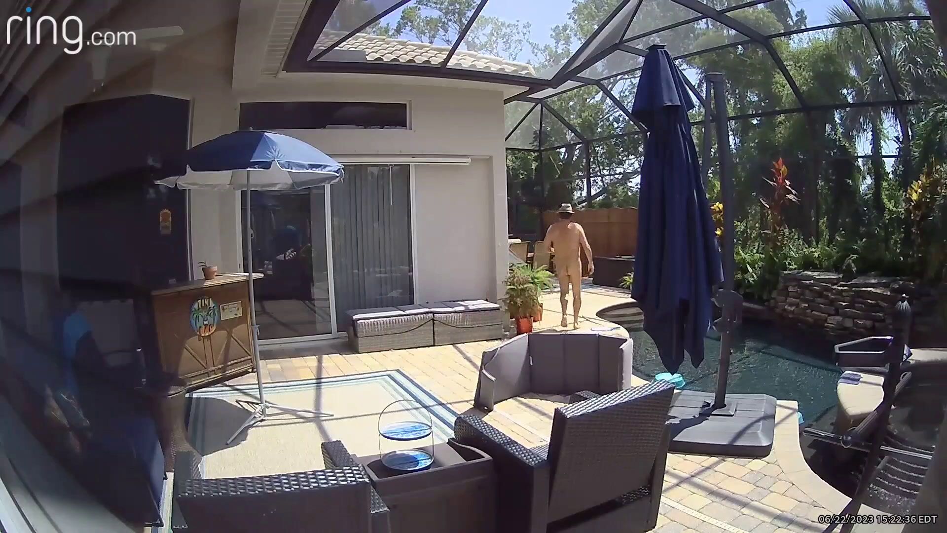 Naked Security camera capture in pool area!