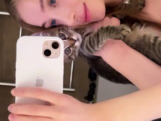 my kitten Eren, I found him on the street, now he is my son - video by Sweet-bb cam model
