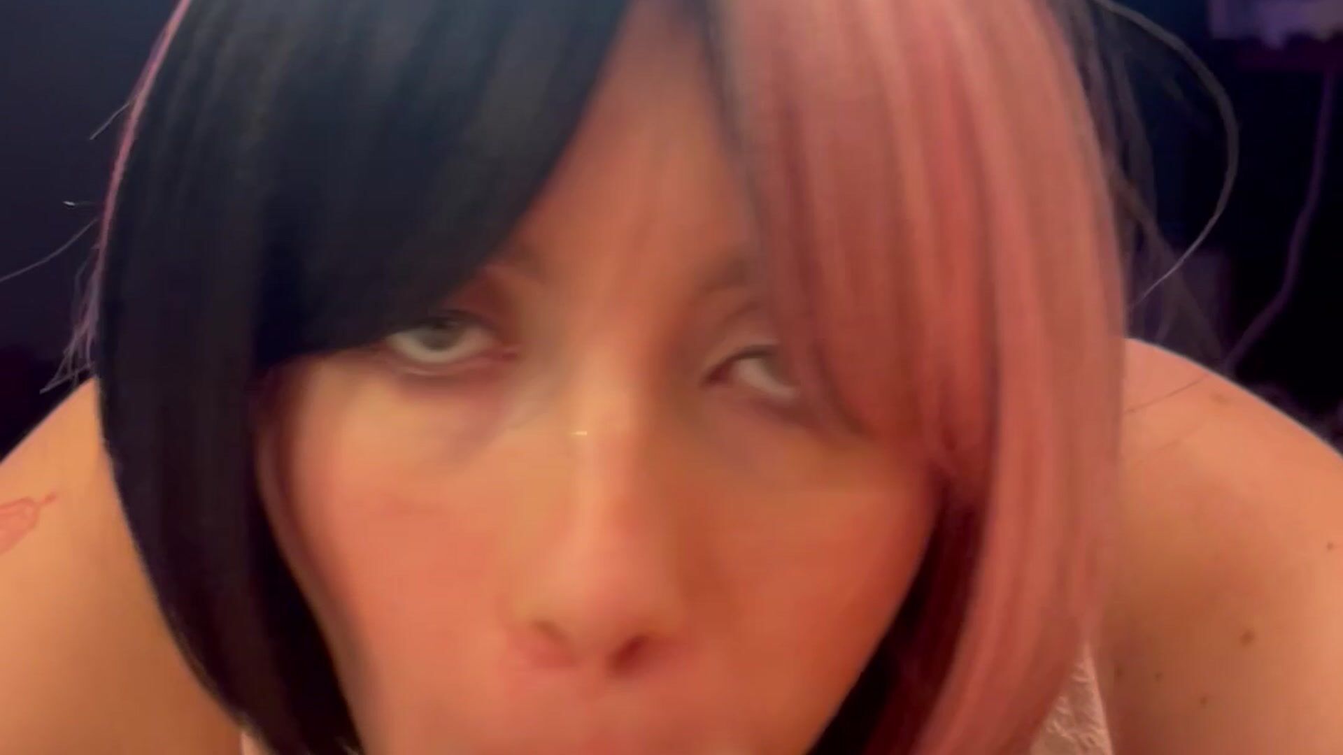 Pink & Black Wig POV BJ