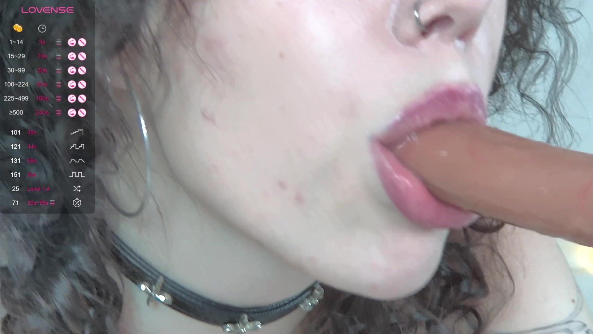 close up view blowjob