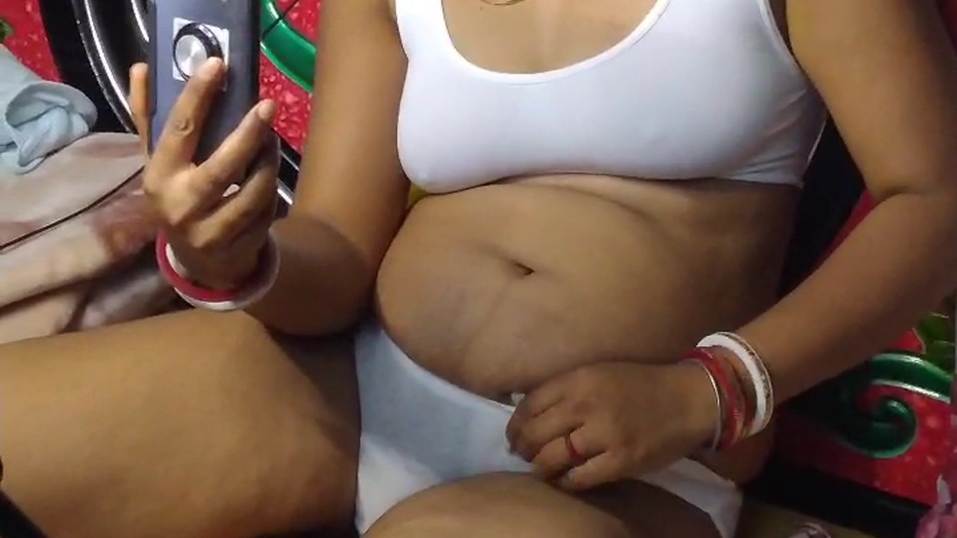 Indian Sexy  Wife On Live With Face