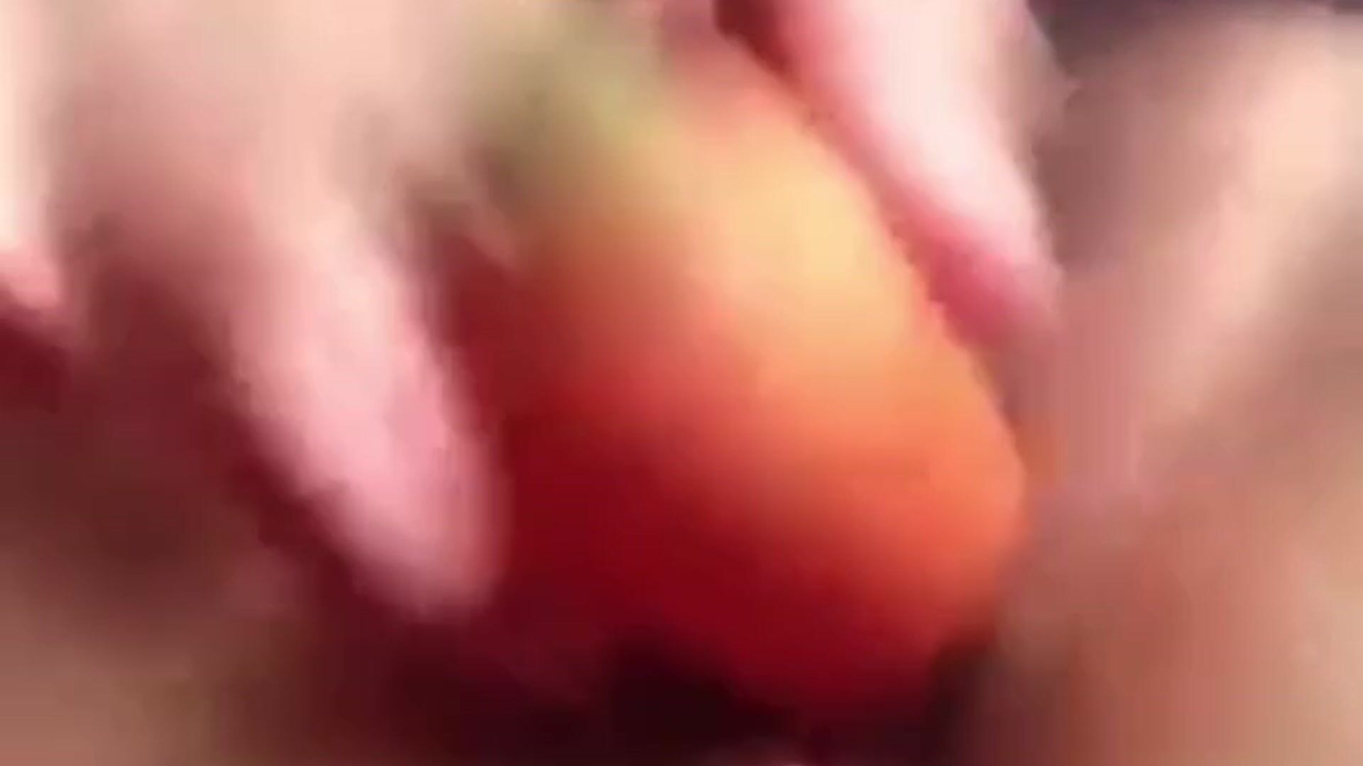 Carrot in pussy