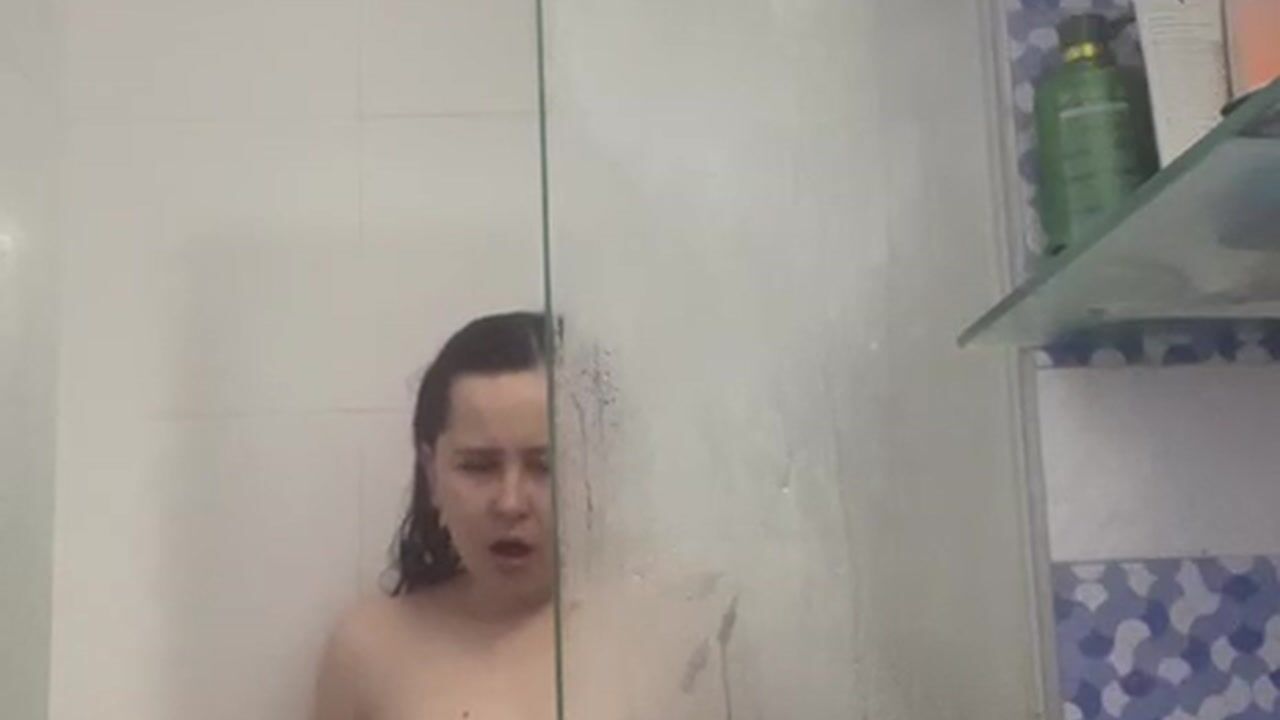 playing a little at shower time