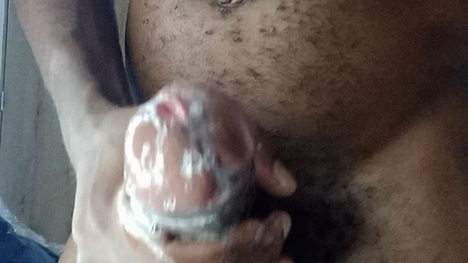 masturbation with a delicious cum