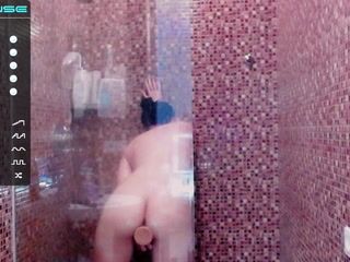 dildo in the shower .. mmm