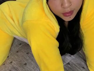 Pikachu behaved badly yesterday - If u want to see all video subscribed to my fan club - video by HannaBeckett cam model