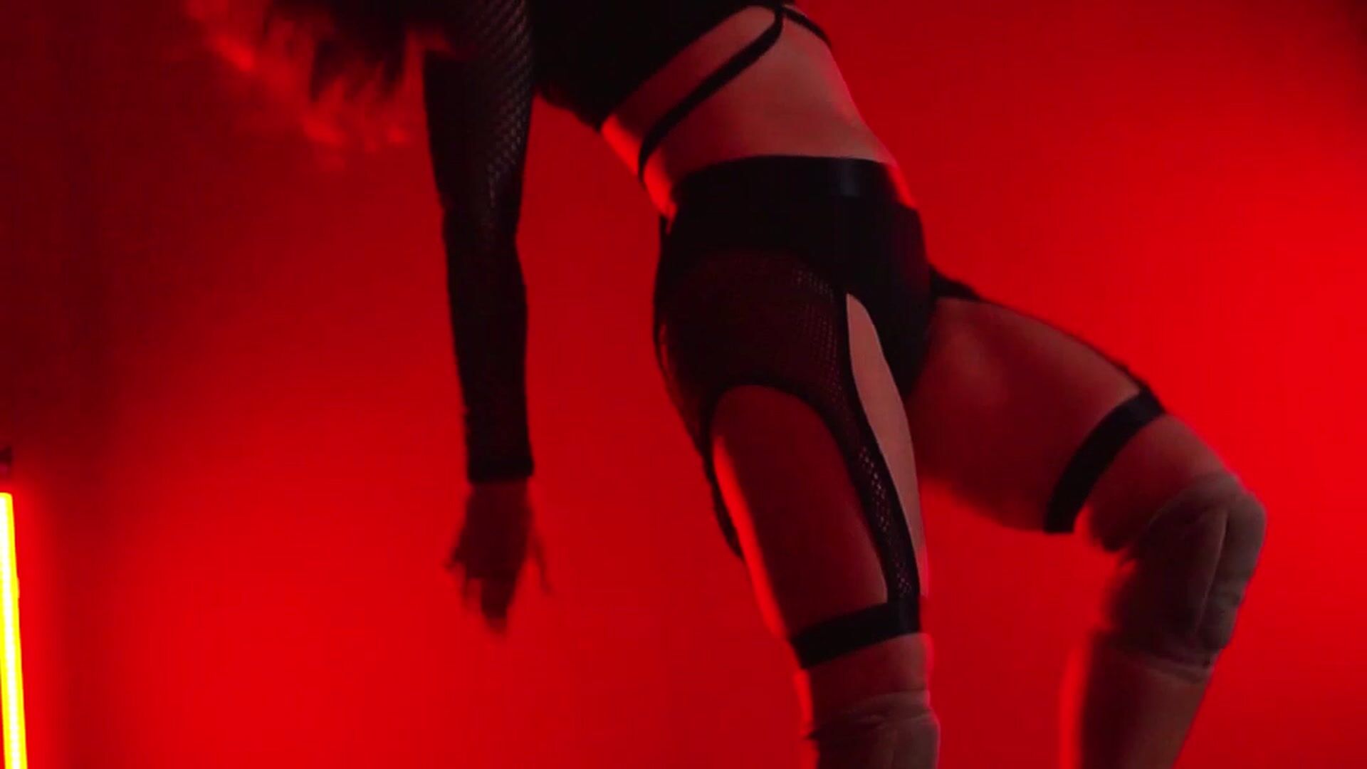 sensual dance in red lights