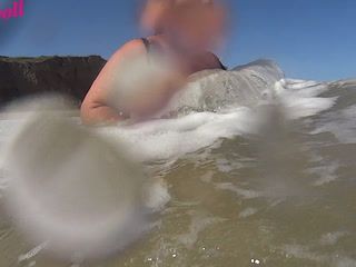 boobs in waves