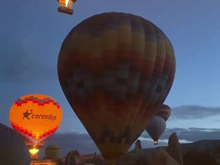 Flight on hot air balloon in Cappadocia