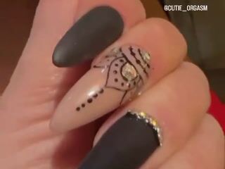 My new nails - video by Cutie_orgasm cam model