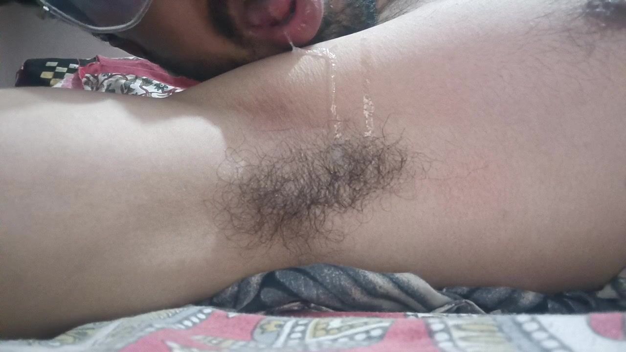 Hairy armpits and spit :)