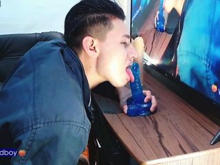 Sucking my dildos