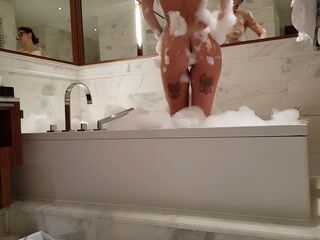 Bubble bath with cum