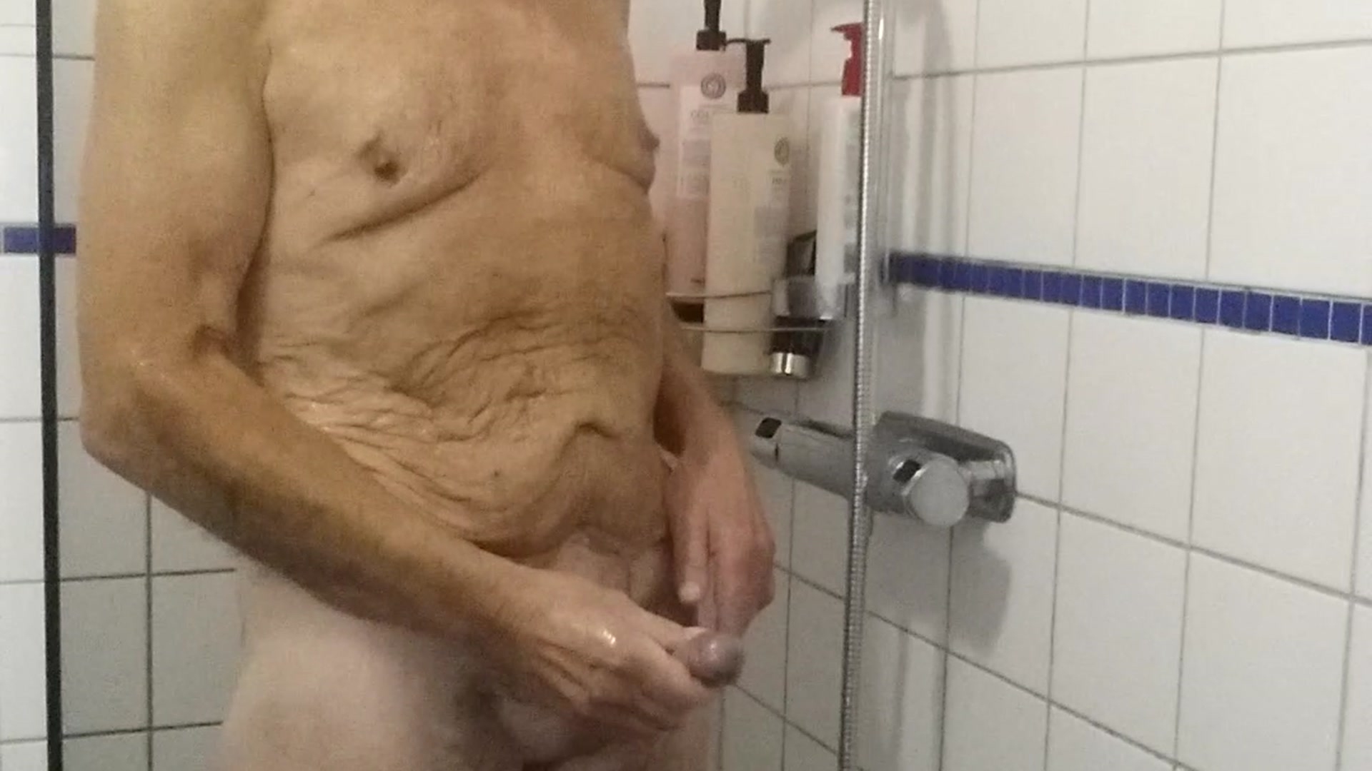 Chris in shower