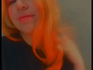 flaming hot red hair tugging tease