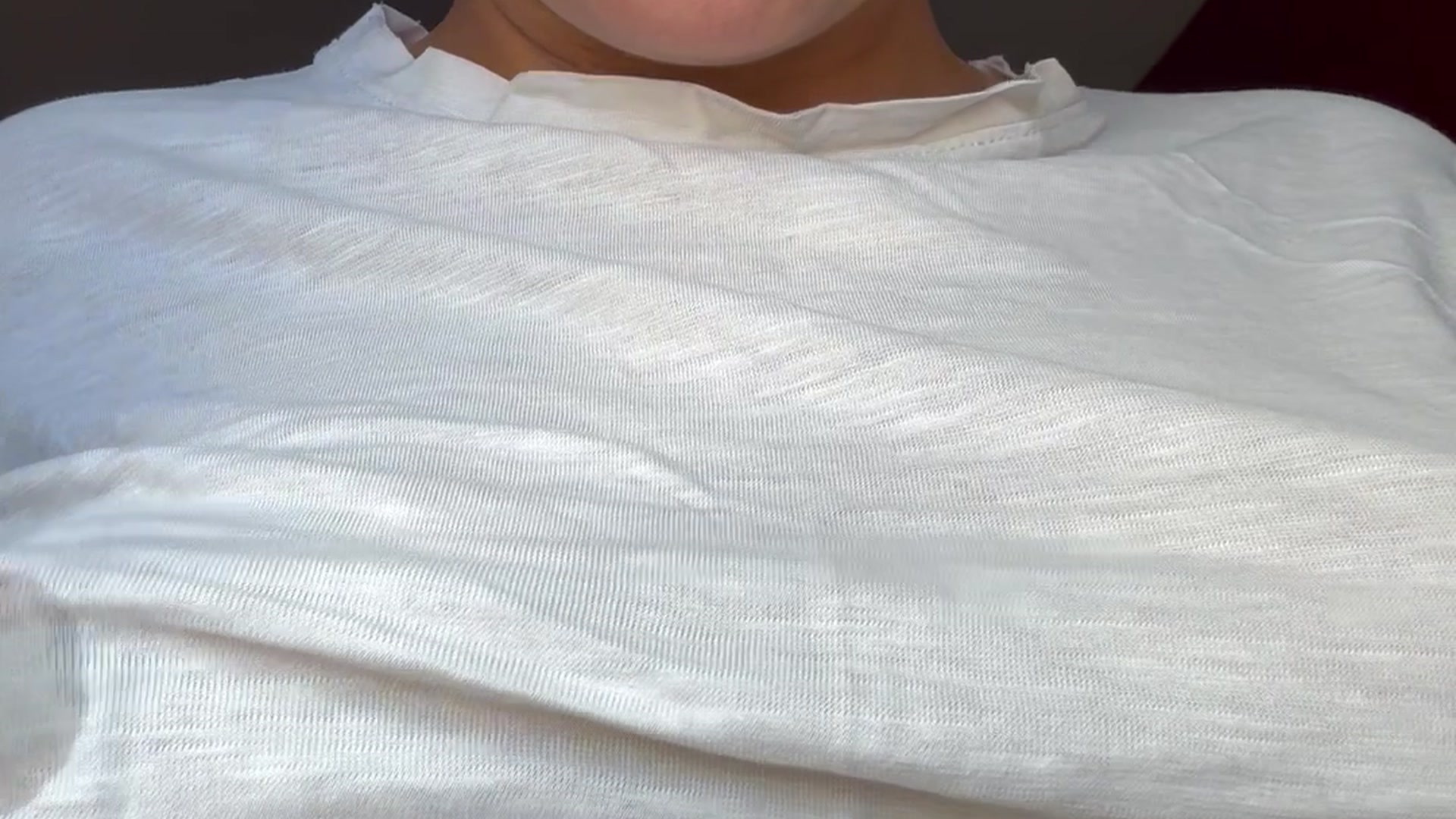 leaky tits in a white t-shirt - mommy dome - CUM DENIAL:)