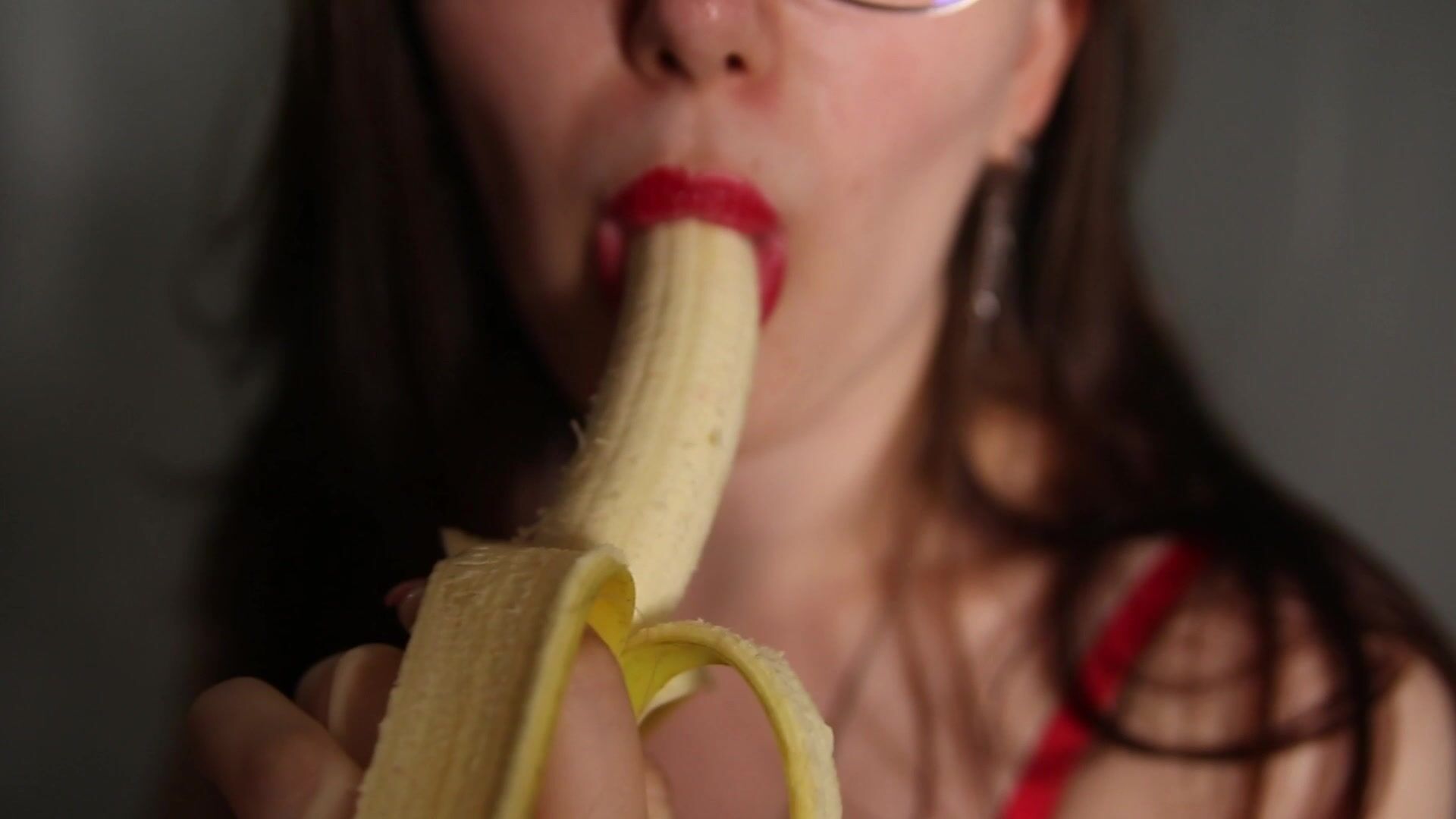 Banana blowjob