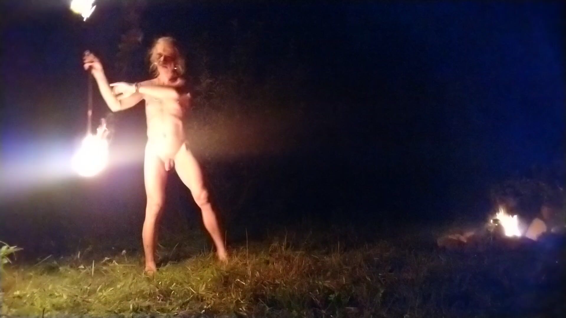 My first naked fireshow ;-) Music: Guru Mantra Psy Trance by Laxmi Narayana & Alexa Cosmic