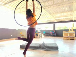 second day trying hoop dance