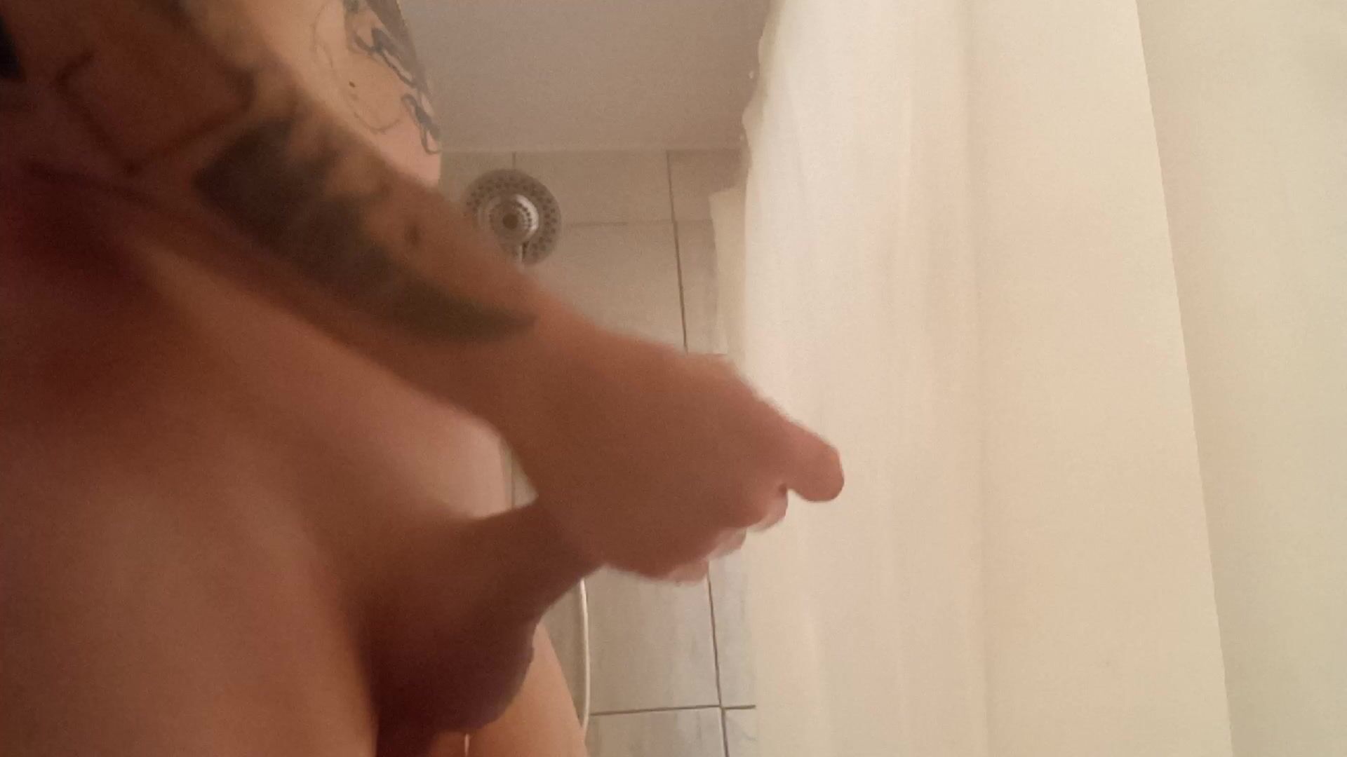 Big cock in the shower