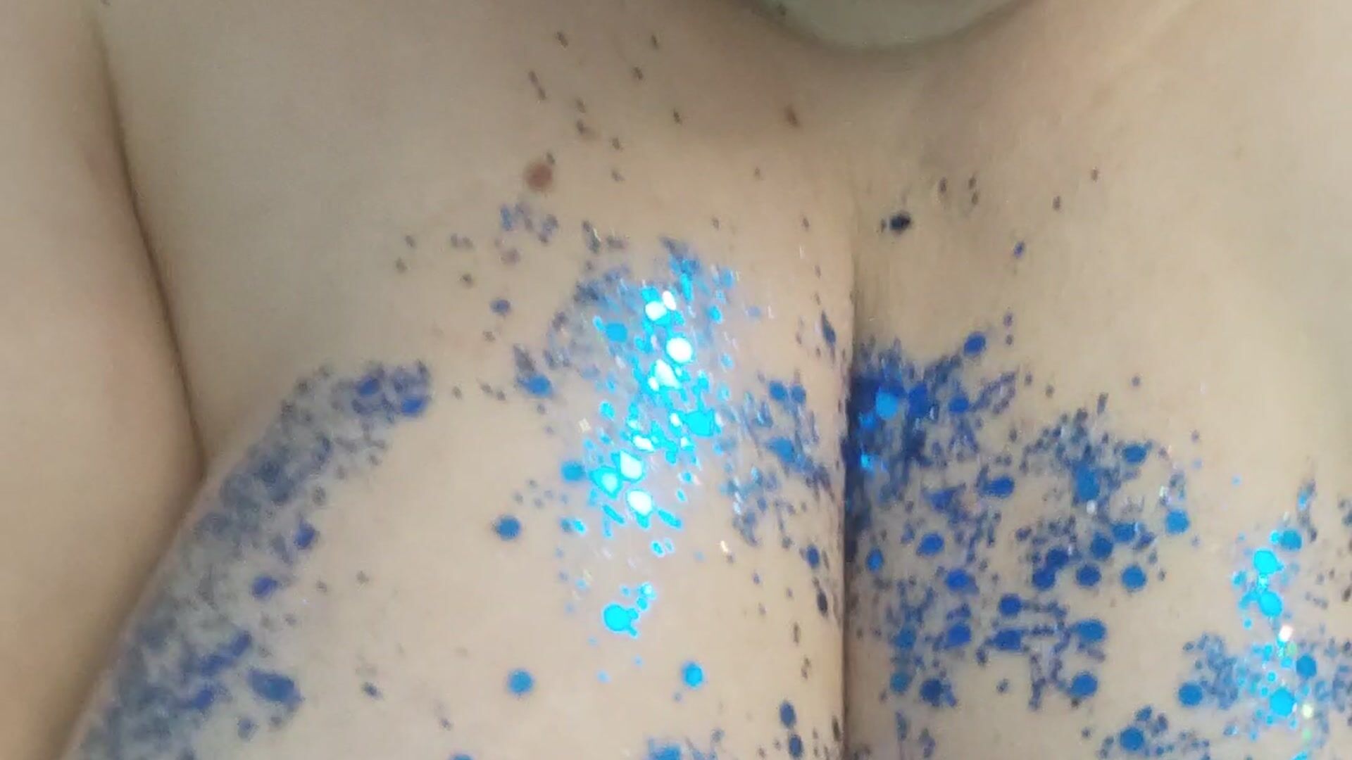 Naked Tits in glitter