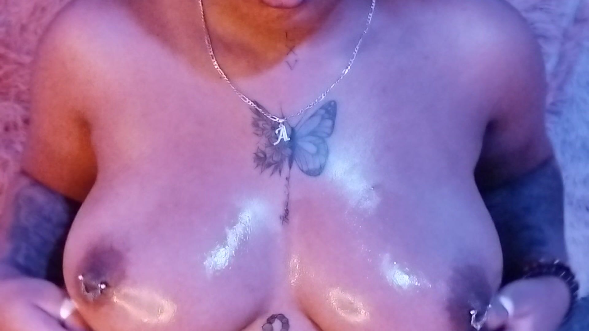 Tits on fire (Oil tits massage)