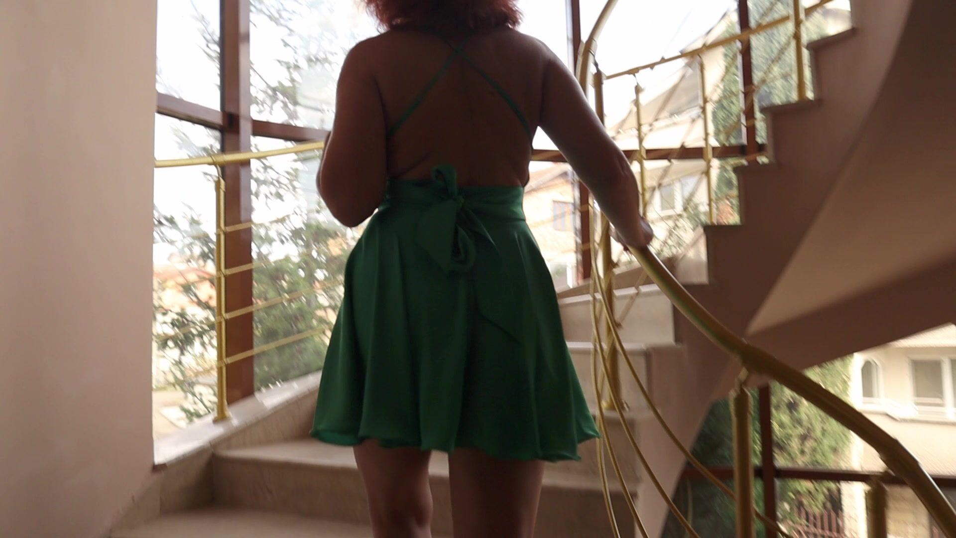 What you think about my green dress?