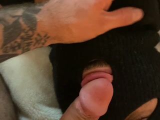 boy rubs cock on daddy’s face