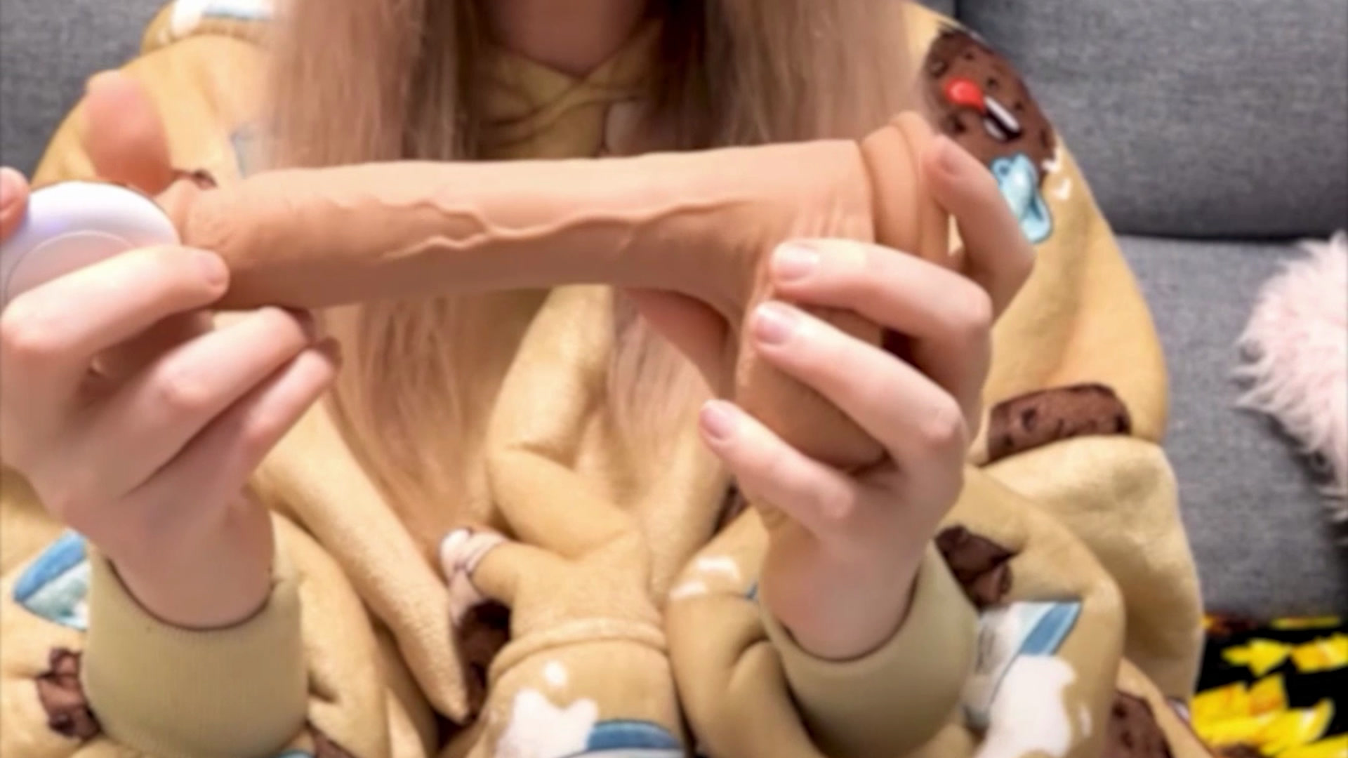 Step Sister Helps Inexperienced TGirl Try Out First Huge Dildo