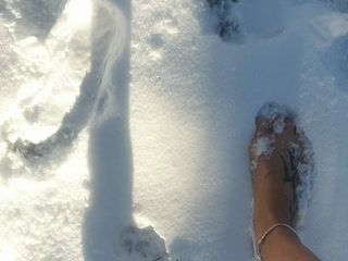 Snow feet