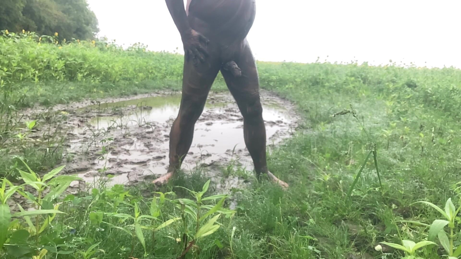 Mud bathing